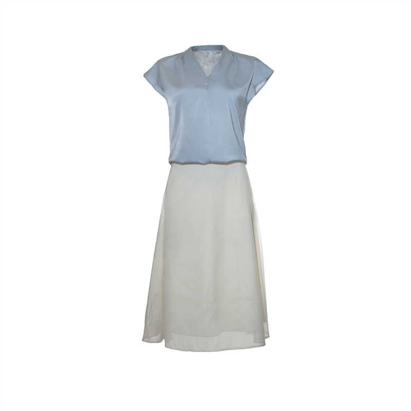 Women's Two-Piece Skirt Set with Necklace Summer 2026 Minimalist - Image 5