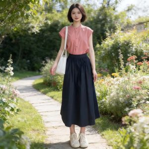 2026 Summer Two-Piece Set Slimming French High-End Pink Shirt Dress