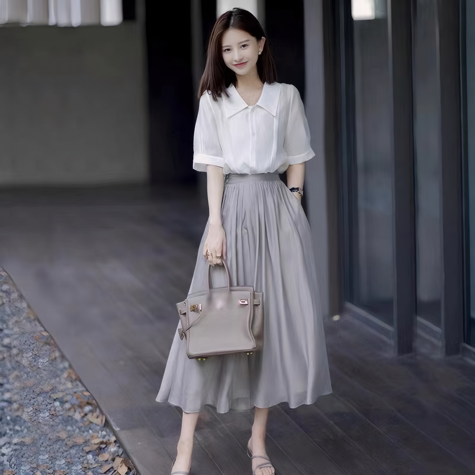 2026-new-high-end-light-luxury-cold-style-womens-two-piece-set-french-sweet-dress-summer-style-6f4f74