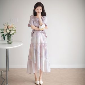 2026 New Design Niche Casual Fashion Age-Reducing Elegant Xiaoxiang Style Skirt Two-Piece Set Women Summer