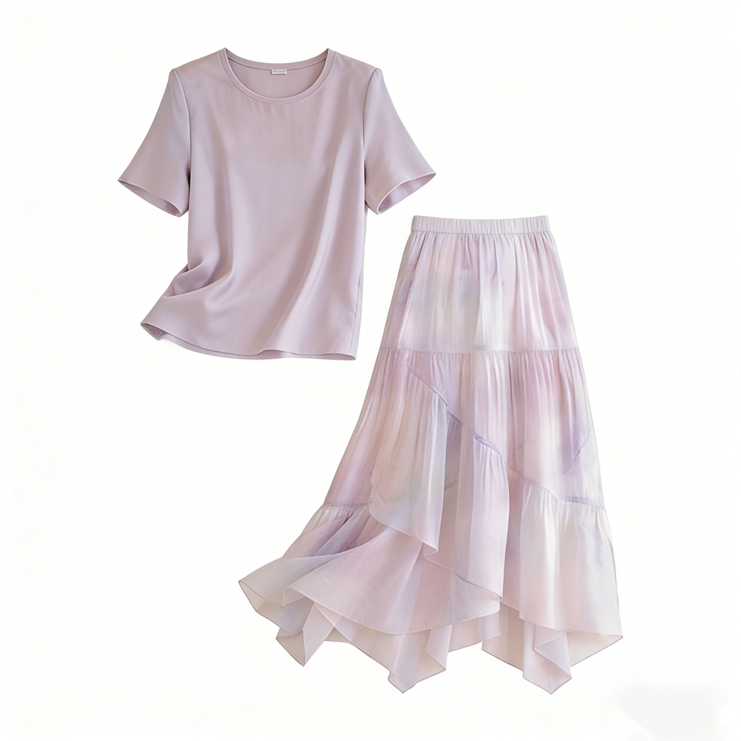 2026 New Design Niche Casual Fashion Age-Reducing Elegant Xiaoxiang Style Skirt Two-Piece Set Women Summer - Image 5