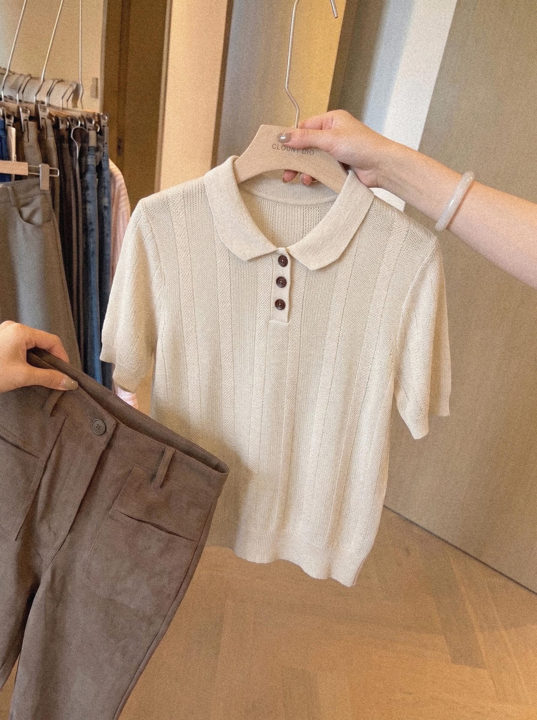 womens-french-old-money-retro-short-sleeve-knit-polo-shirt-loose-collared-top